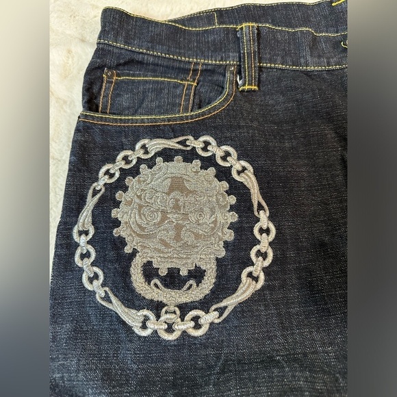 RMC rangy mountain company jeans men’s 42 SyncBlue design Tokyo Japan red monkey - Picture 9 of 14